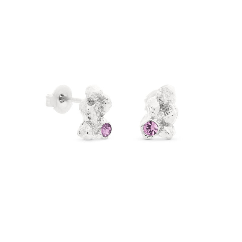 Arena Silver Stud Earrings - Dyrberg/Kern NZ