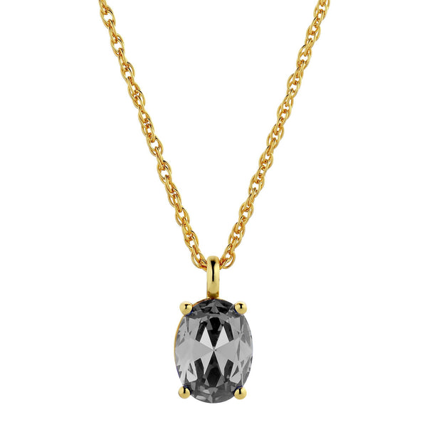 Barga Gold Necklace - Grey - Dyrberg/Kern NZ