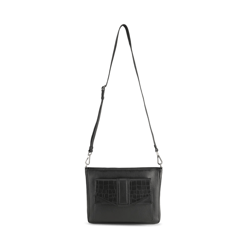 BRIDGET CROSSBODY, CALM CROCO, BLACK - Dyrberg/Kern NZ