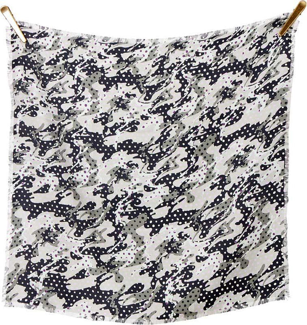 CAMO DOTS Silk scarf | Khaki - Dyrberg/Kern NZ