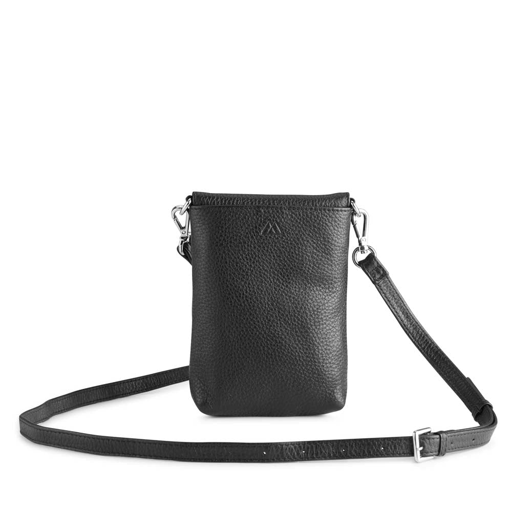 Carly Mobile Bag, Grain, Black - Dyrberg/Kern NZ