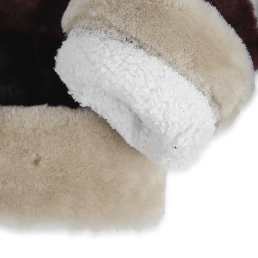 Catty Mitten, Black w/Offwhite+Burgundy+Black - Dyrberg/Kern NZ