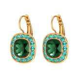 Celin Gold Earrings - Green - Dyrberg/Kern NZ