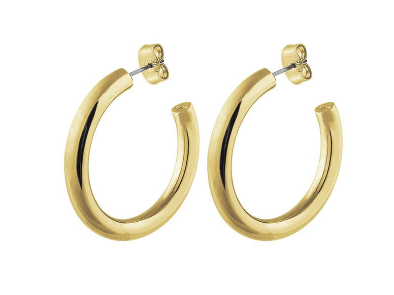Gold Hoop Earrings - Dyrberg/Kern NZ