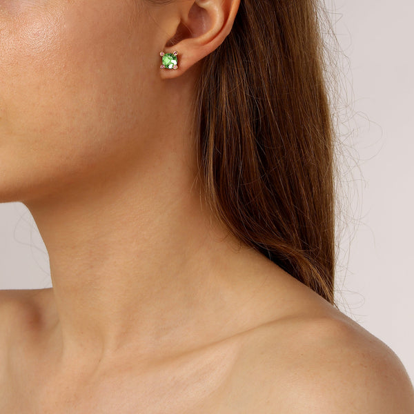 Clara Gold Earrings - Emerald Green - Dyrberg/Kern NZ