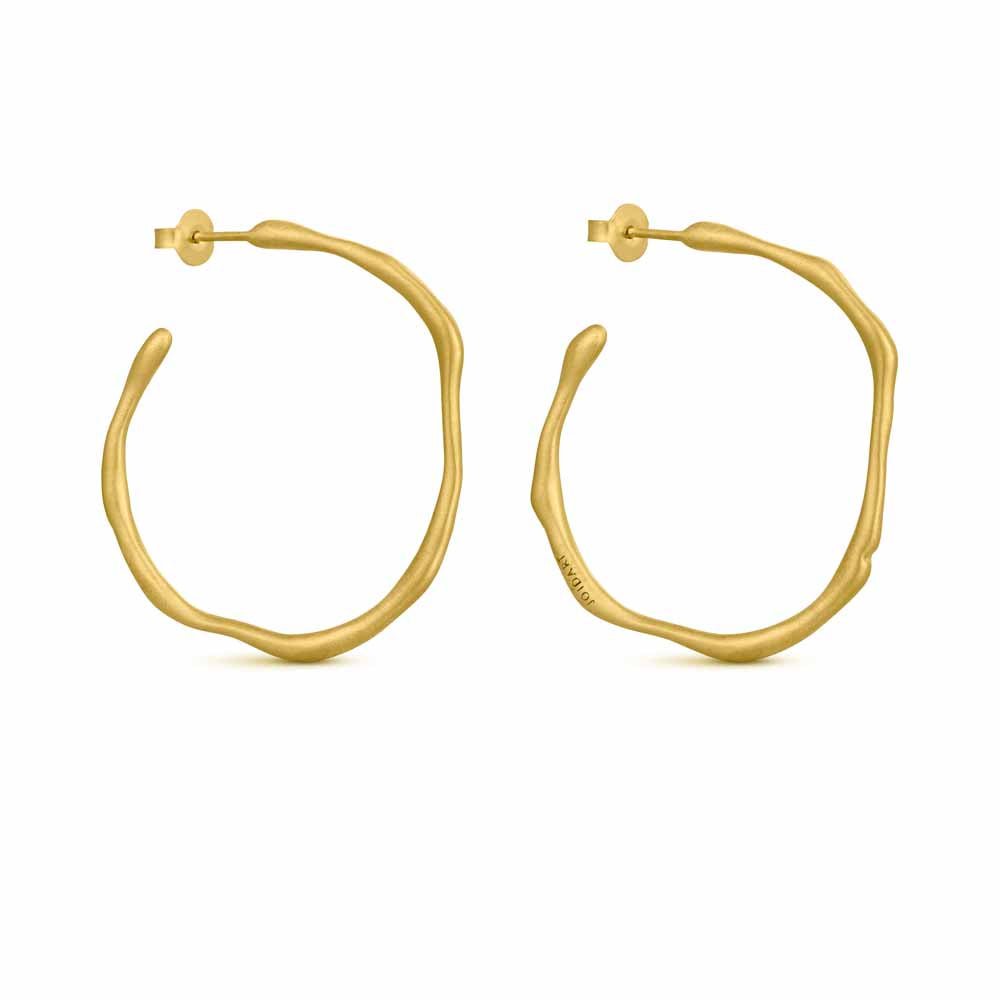 CLARA GOLD HOOPS CIRCULAR LARGE - Dyrberg/Kern NZ