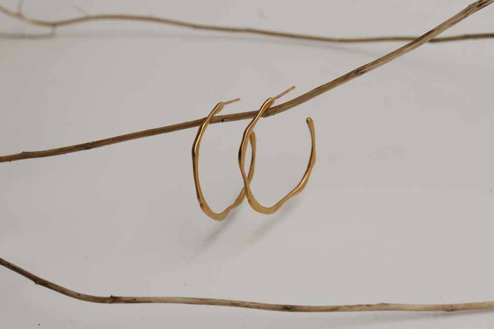 Clara Gold Hoops Oval - Dyrberg/Kern NZ