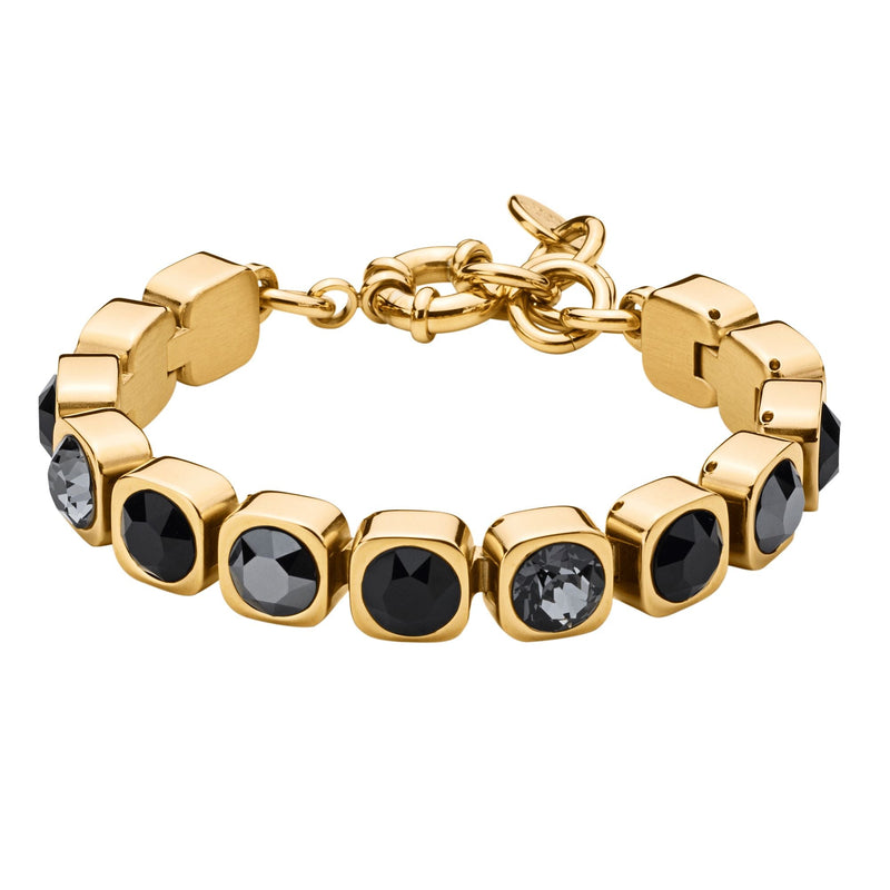 Conian Gold Tennis Bracelet - Black Mix - Dyrberg/Kern NZ