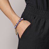 Conian Gold Tennis Bracelet - Sapphire Blue - Dyrberg/Kern NZ