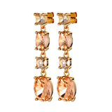 Golden Gold Drop Earrings - Dyrberg/Kern NZ