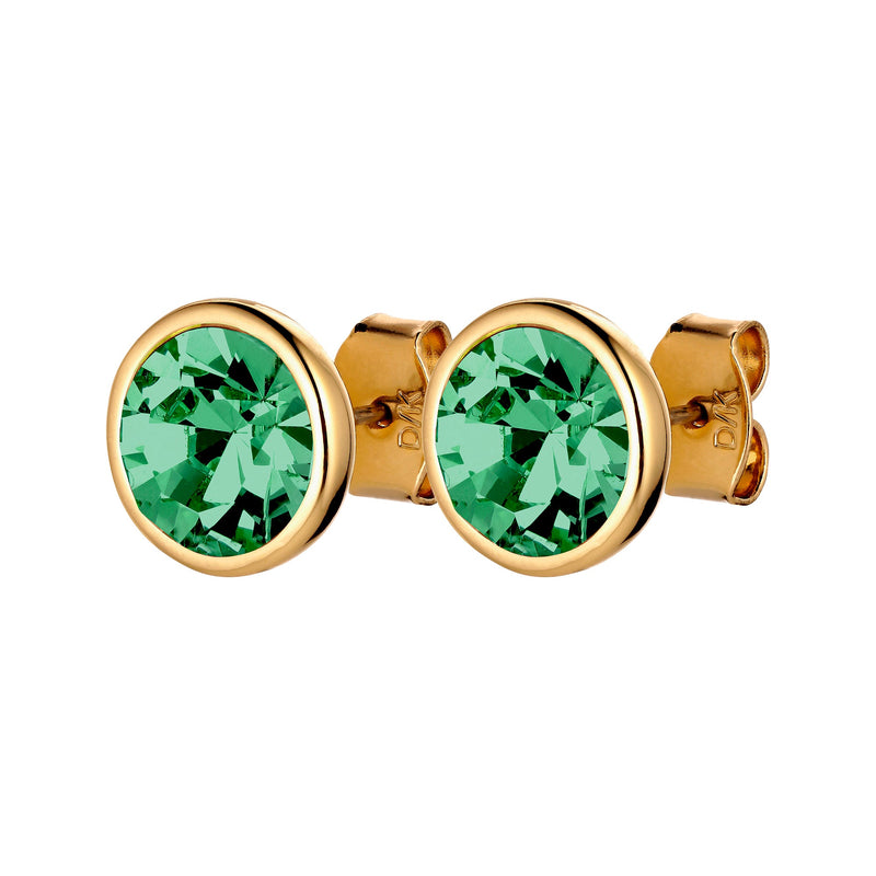 Green Gold Stud Earrings - Dyrberg/Kern NZ