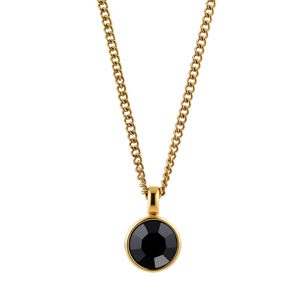 Ette Gold Necklace - Black - Dyrberg/Kern NZ