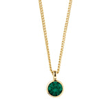 Ette Gold Necklace - Green - Dyrberg/Kern NZ