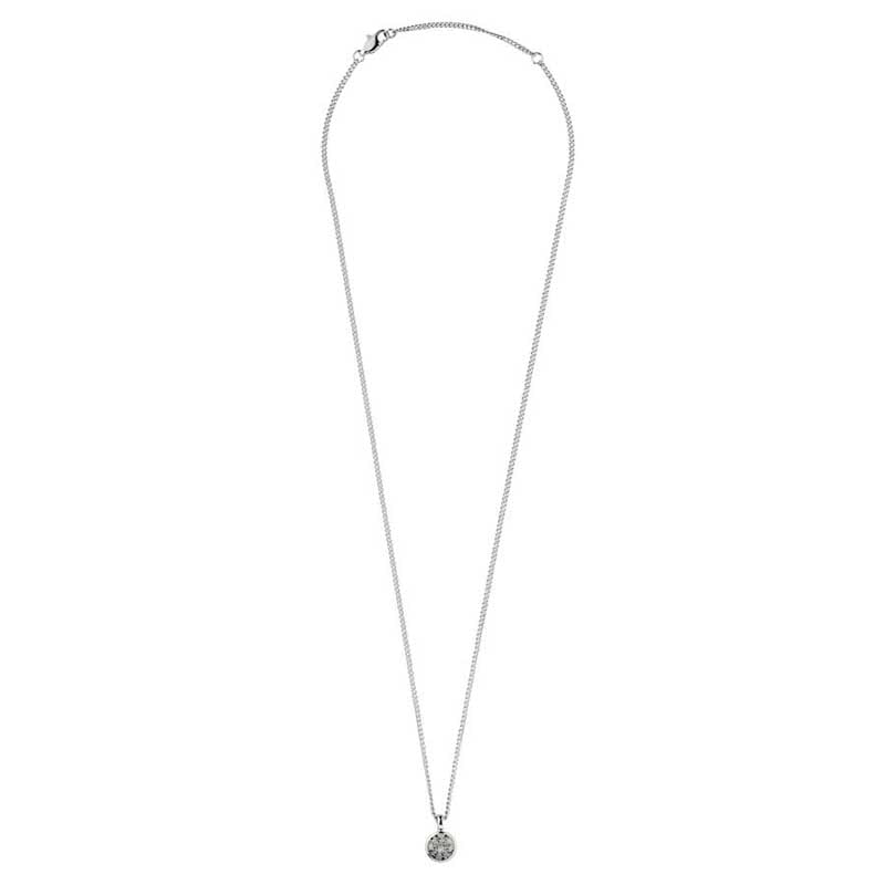 Ette Shiny Silver Necklace - Grey - Dyrberg/Kern NZ