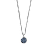 Ette Shiny Silver Necklace - Sky Blue - Dyrberg/Kern NZ