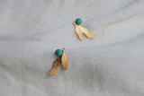 EXOTICA GOLD EARRINGS SMALL TURQUOISE - Dyrberg/Kern NZ