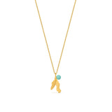 EXOTICA GOLD NECKLACE SMALL TURQUOISE - Dyrberg/Kern NZ