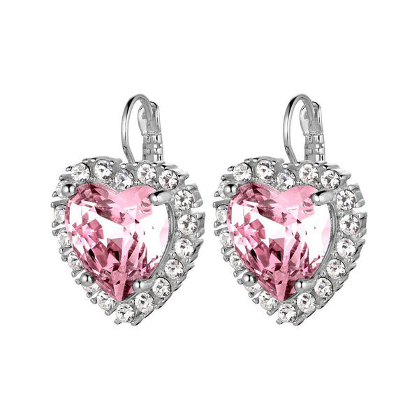 Rose Steel Heart Shaped Earrings - Dyrberg/Kern NZ