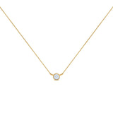 Gaudi Gold Necklace Pale Blue Pendant - Dyrberg/Kern NZ