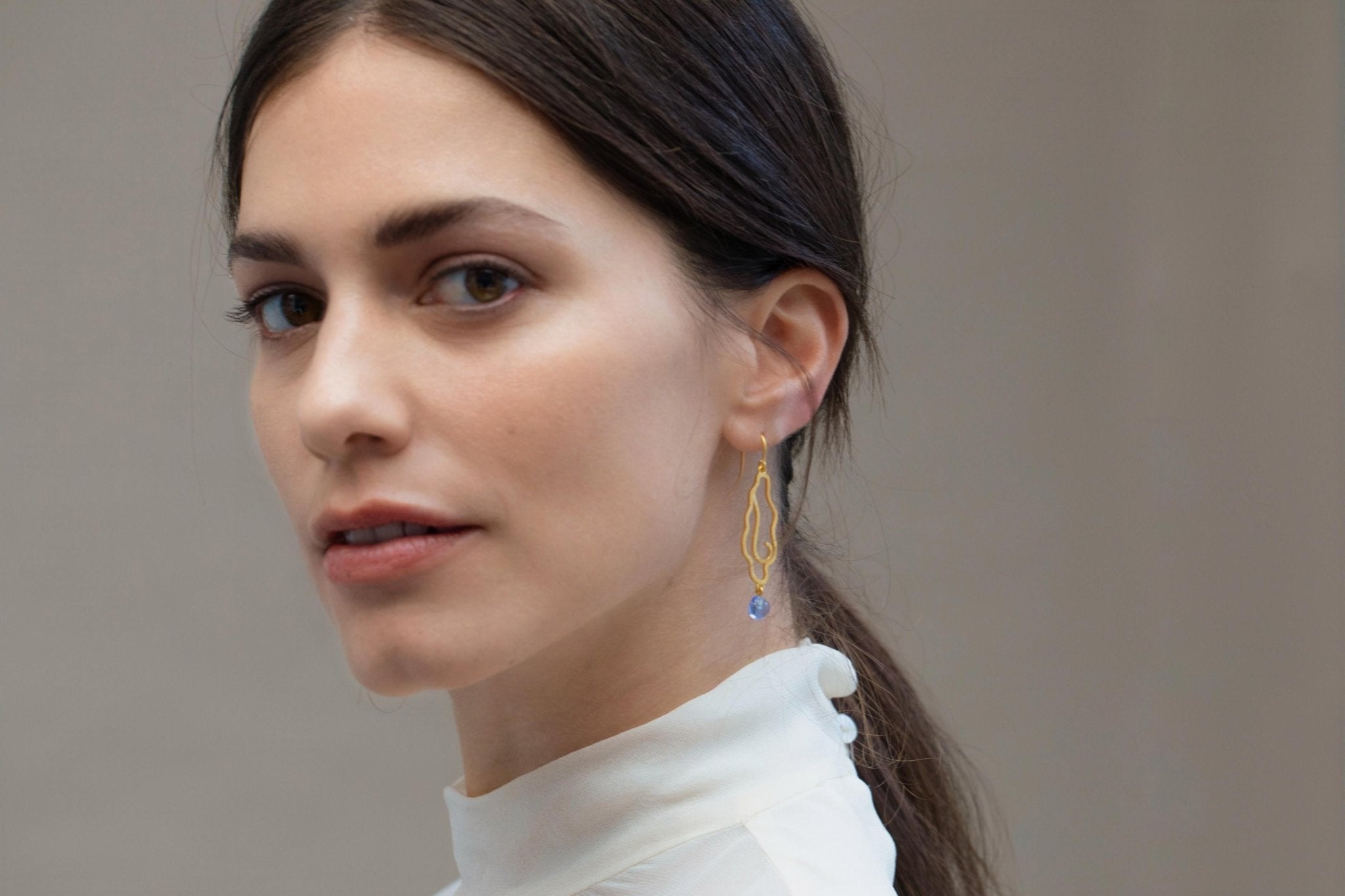 Gaudi Long Hook Earrings - Dyrberg/Kern NZ