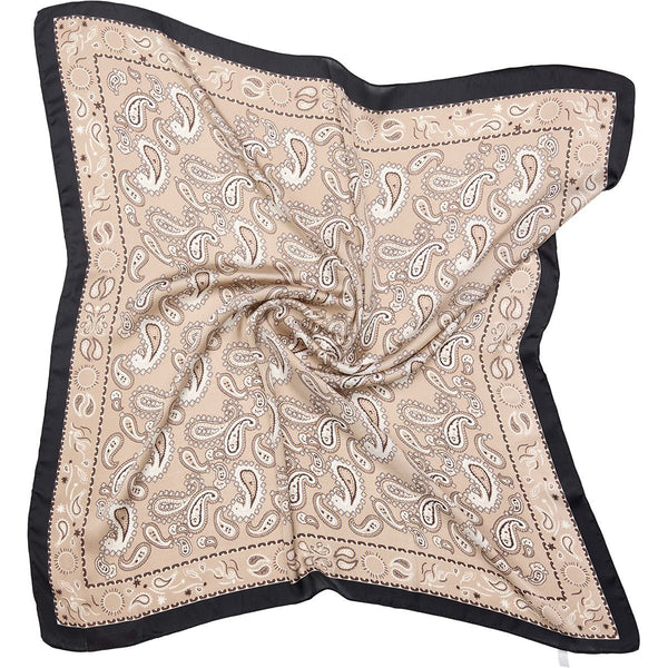 Hannah Polyester Scarf, Black/Sand - Dyrberg/Kern NZ