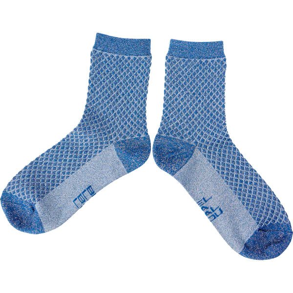 Harlequin Socks, Blue - Dyrberg/Kern NZ