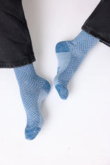Harlequin Socks, Blue - Dyrberg/Kern NZ