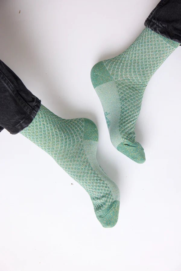 Harlequin Socks, Green - Dyrberg/Kern NZ