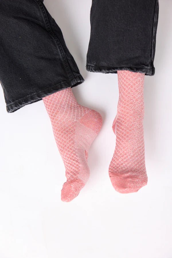 Harlequin Socks, Rose - Dyrberg/Kern NZ