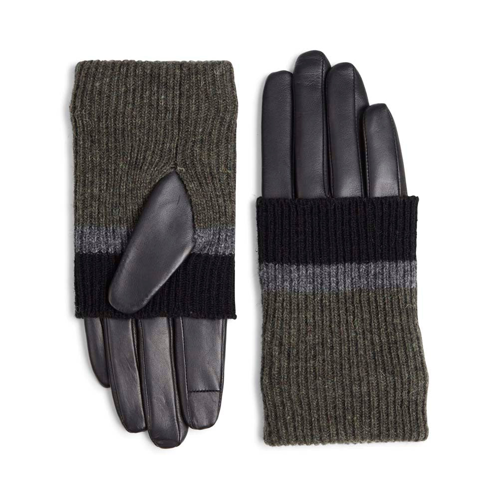 Helly Glove, Black w/Black+Grey+Olive - Dyrberg/Kern NZ