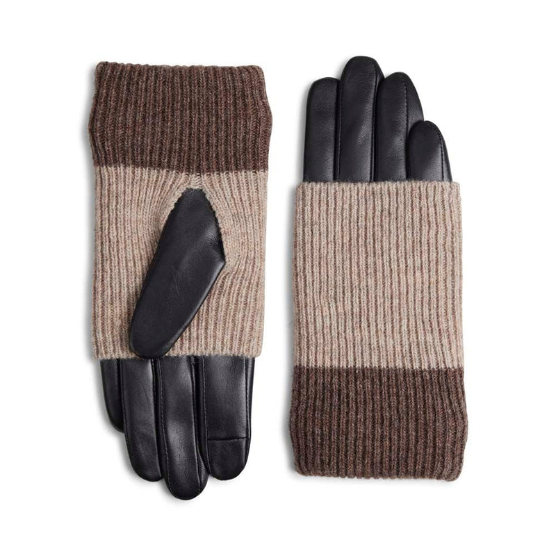 Helly Glove, Black w/Creme+Hazel - Dyrberg/Kern NZ