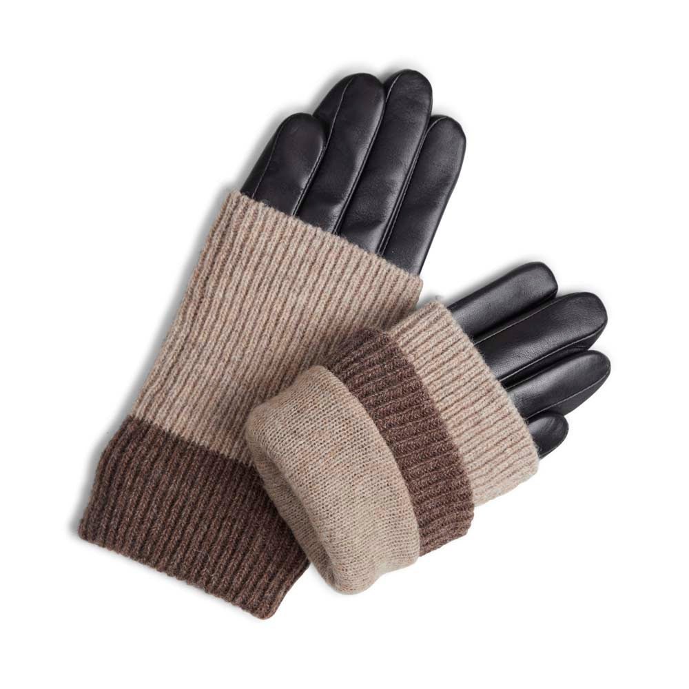 Helly Glove, Black w/Creme+Hazel - Dyrberg/Kern NZ