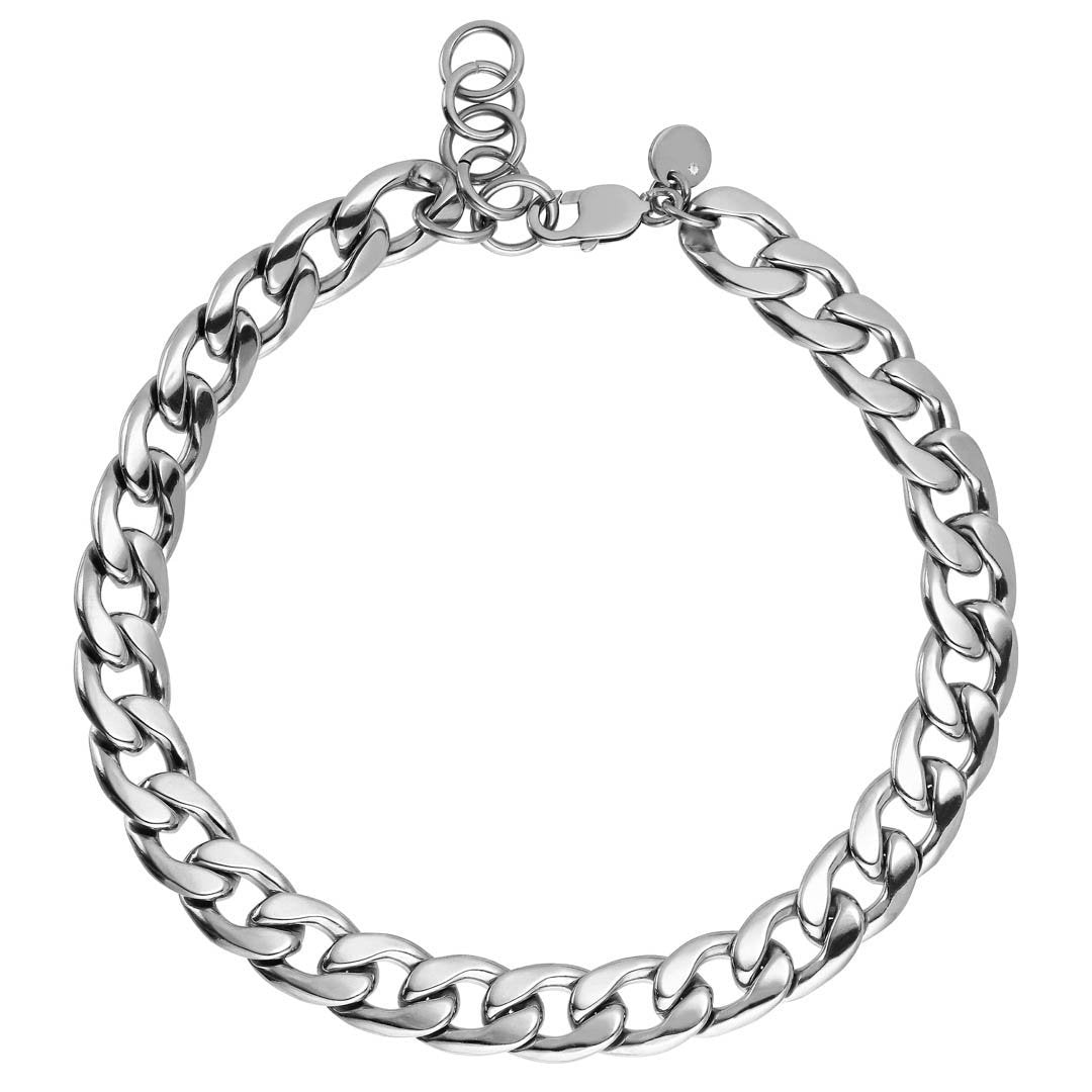 JAZZ SHINY SILVER NECKLACE - Dyrberg/Kern NZ