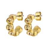 Jenna Gold Hoop Earrings - Sale - Dyrberg/Kern NZ