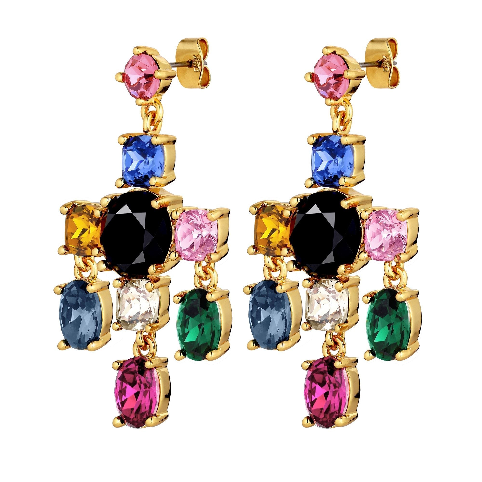 Leonora Gold Earrings - Rainbow - Dyrberg/Kern NZ