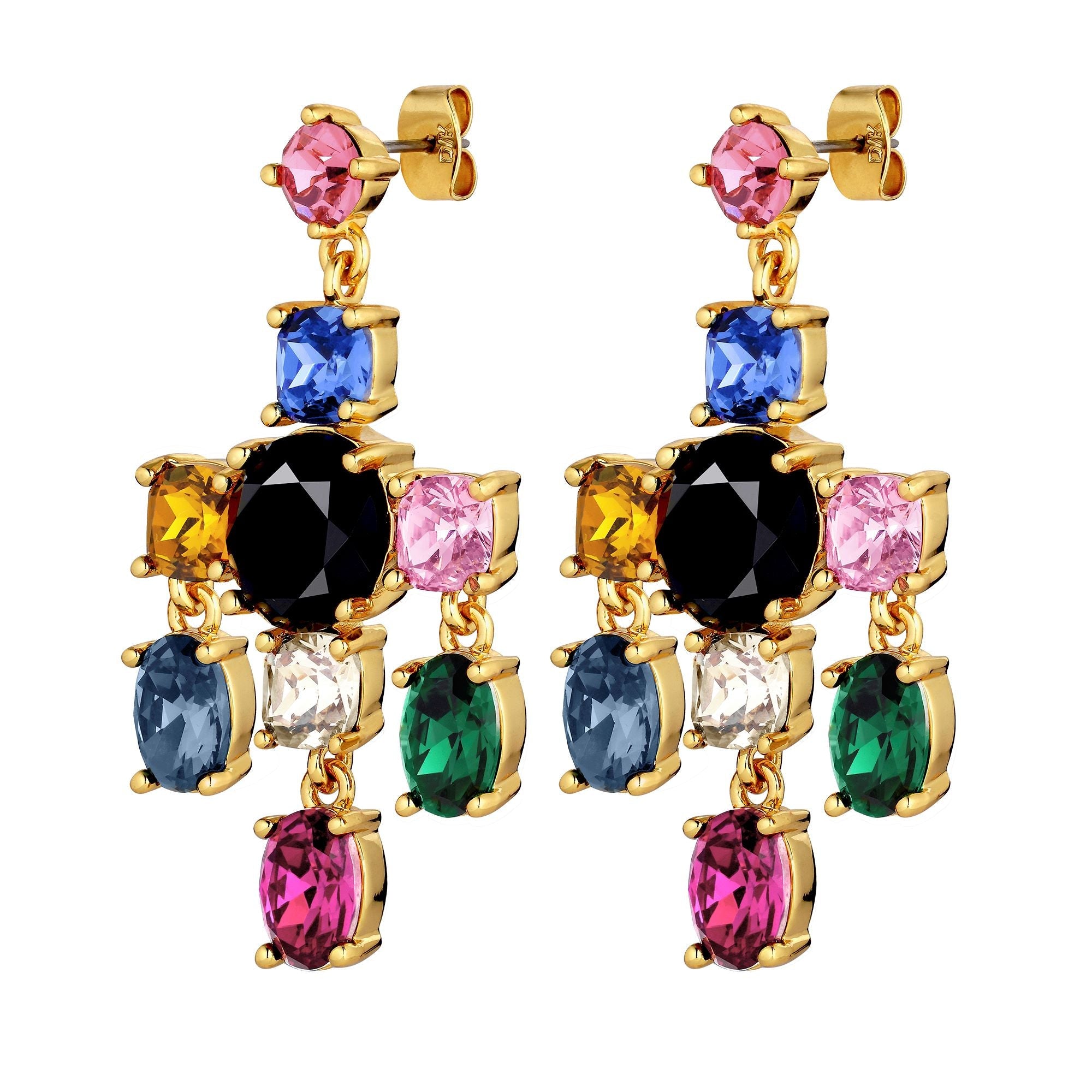Leonora Gold Earrings - Rainbow - Dyrberg/Kern NZ