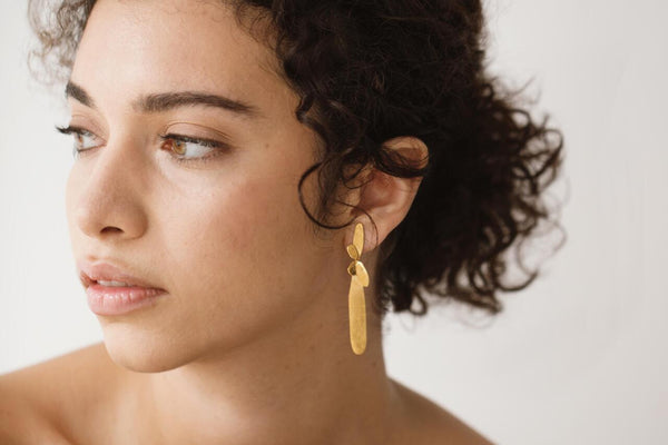 LILIA GOLD EARRINGS LARGE DROP - Dyrberg/Kern NZ