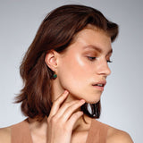 Louise Gold Earrings - Green - Dyrberg/Kern NZ