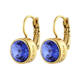 Louise Gold Earrings - Sapphire Blue - Dyrberg/Kern NZ