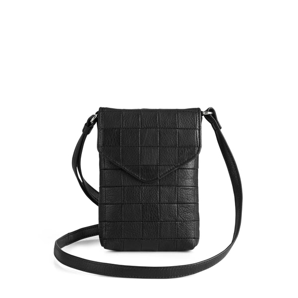 Mae Phone Bag, Upcycled, Black - Dyrberg/Kern NZ