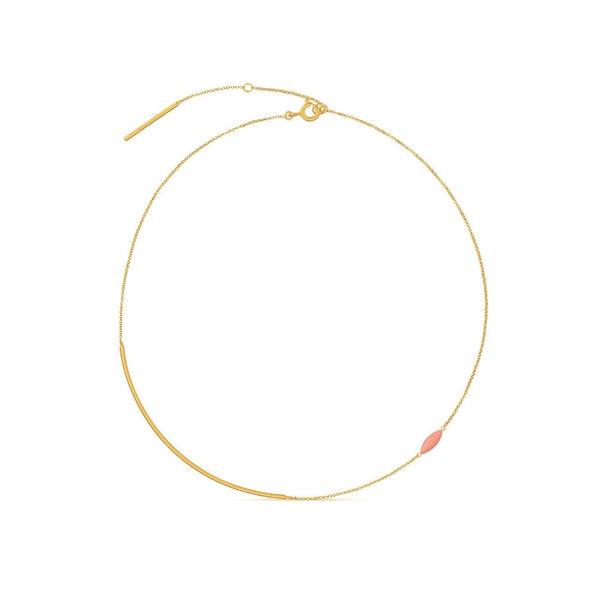 Minima Gold Chain Necklace Red - Dyrberg/Kern NZ
