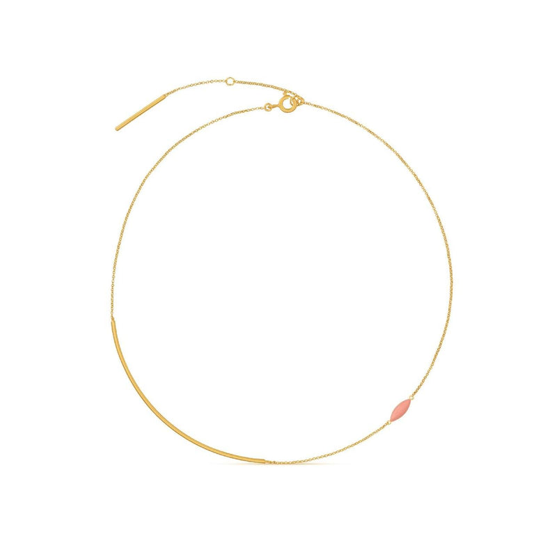 Minima Gold Chain Necklace Red - Dyrberg/Kern NZ