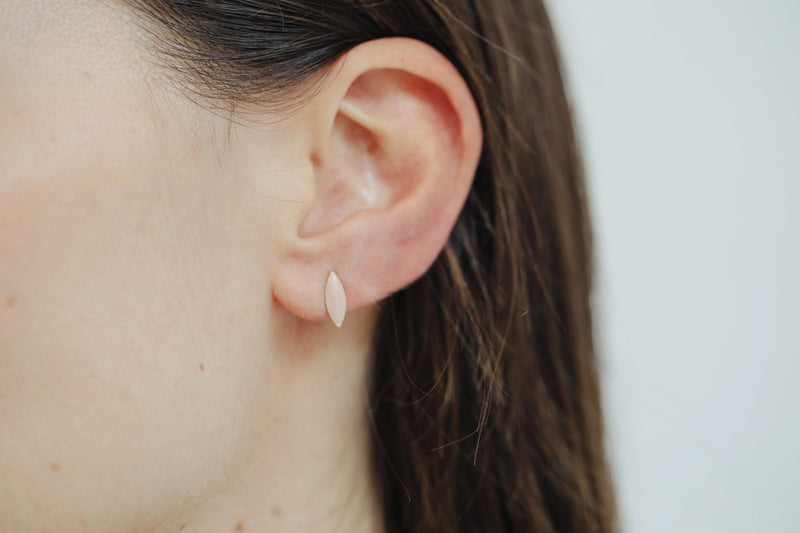 Minima Gold Stud Earrings Rose - Dyrberg/Kern NZ