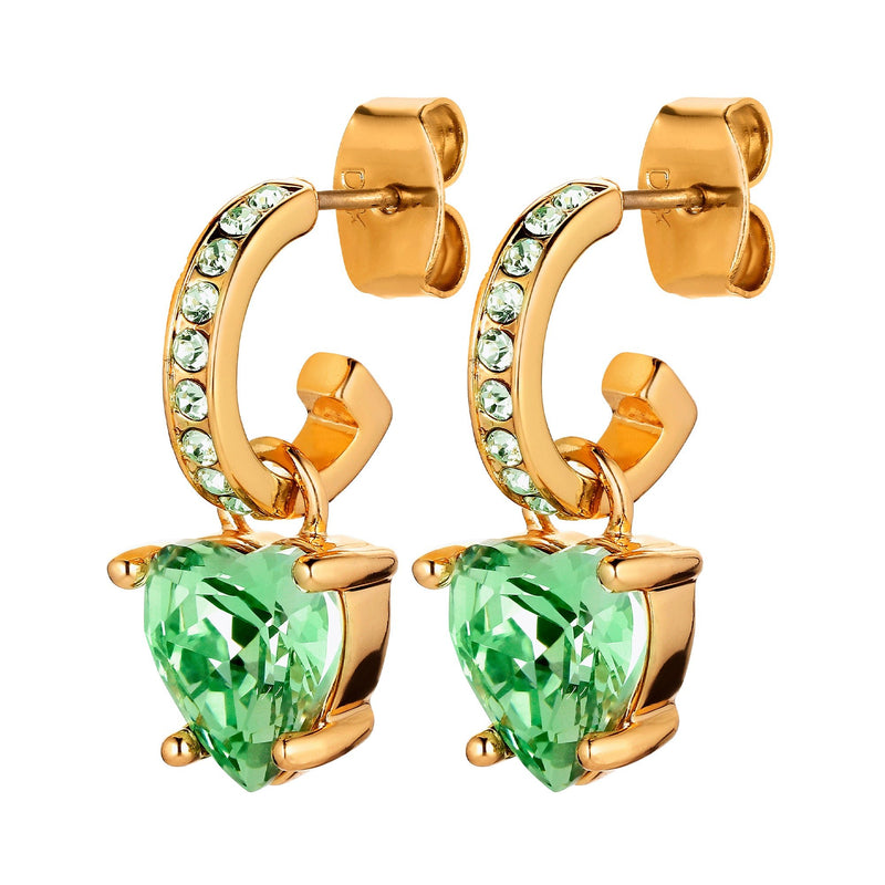Mint Green Gold Drop Earrings - Dyrberg/Kern NZ