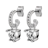 Crystal Stainless Steel Drop Earrings - - Dyrberg/Kern NZ