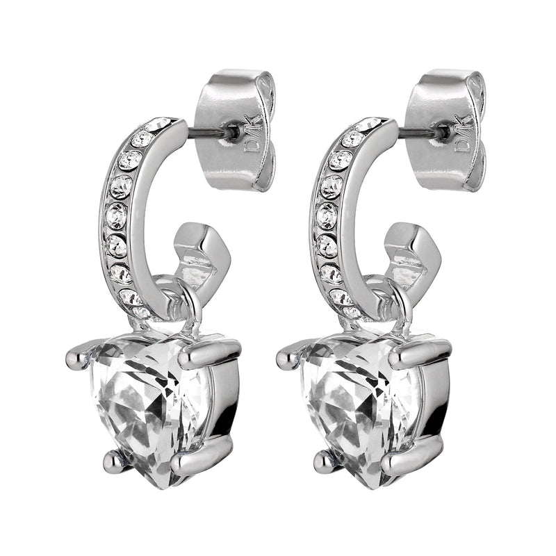 Crystal Stainless Steel Drop Earrings - - Dyrberg/Kern NZ