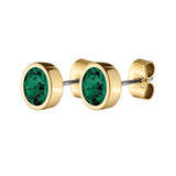 Noble Gold Earrings - Green - Dyrberg/Kern NZ