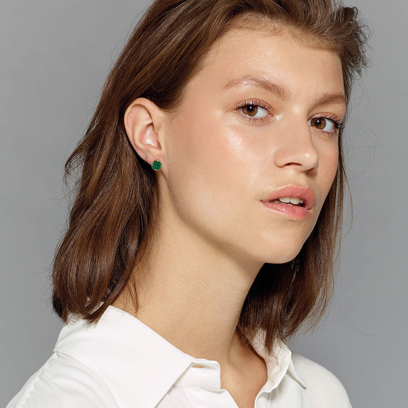 Noble Gold Earrings - Green - Dyrberg/Kern NZ