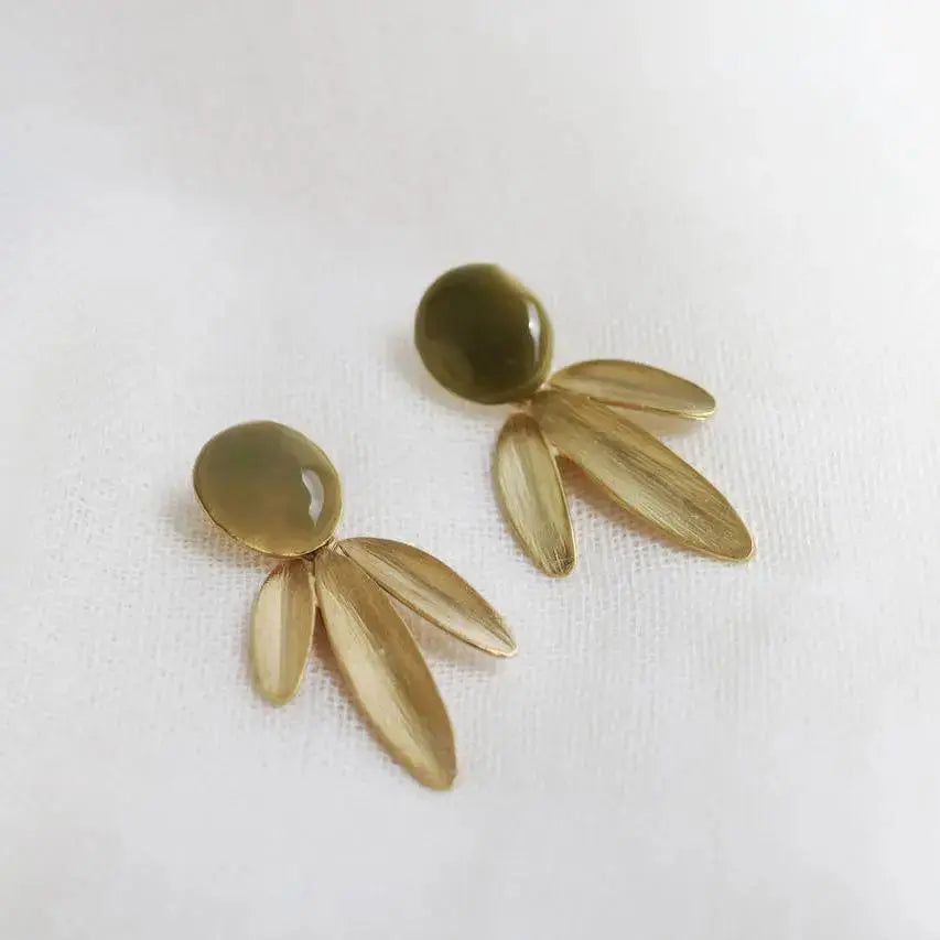OLIVIA GOLD EARRINGS MEDIUM J3354AR023200 - Dyrberg/Kern NZ