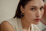 Rall Gold Earrings Large - Dyrberg/Kern NZ